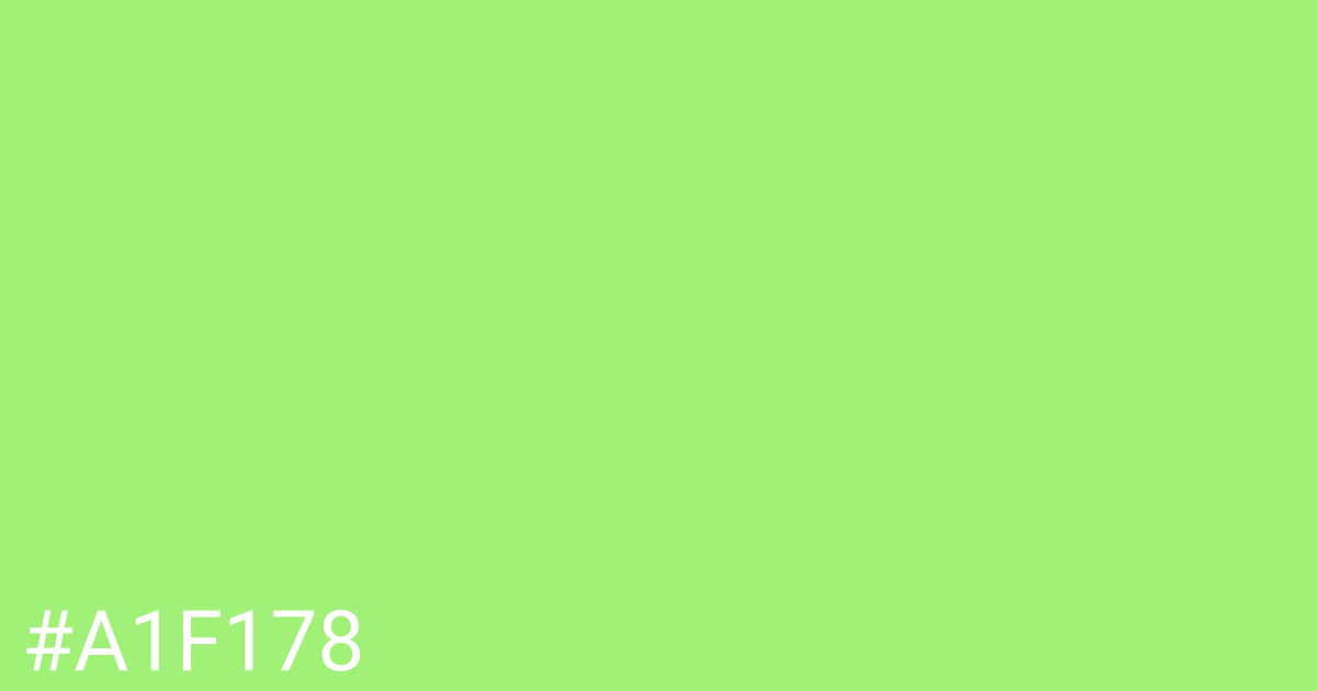 Hex color #a1f178 graphic