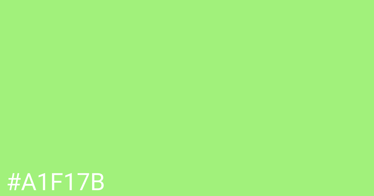 Hex color #a1f17b graphic