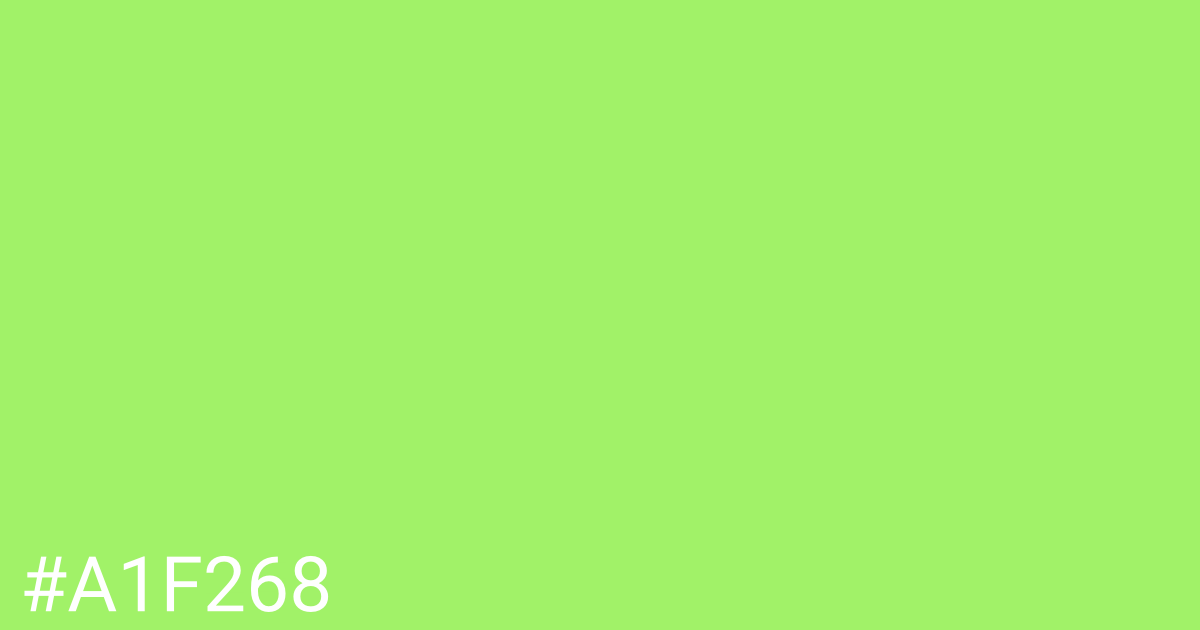 Hex color #a1f268 graphic