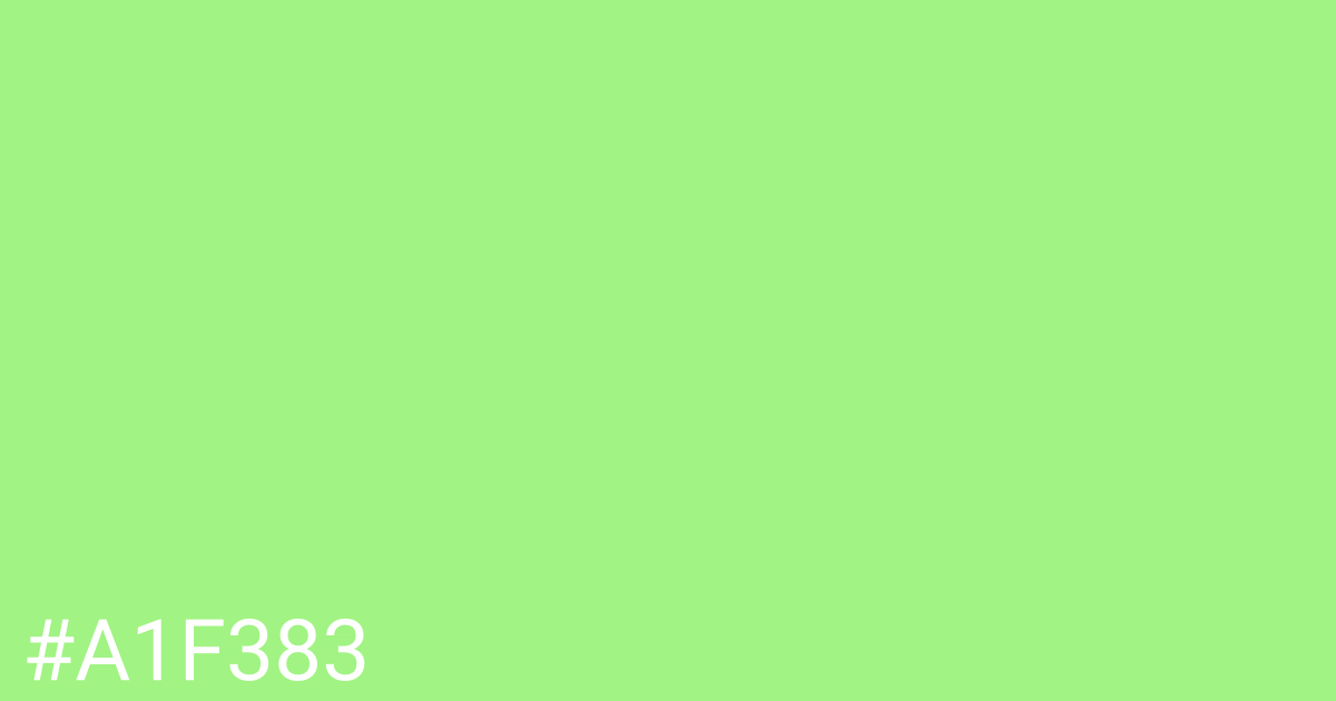 Hex color #a1f383 graphic