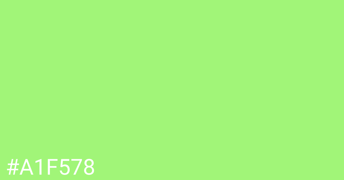 Hex color #a1f578 graphic