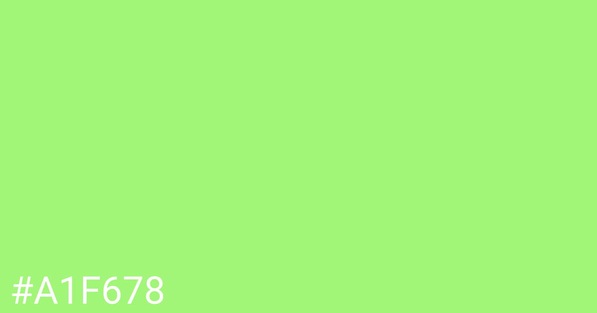 Hex color #a1f678 graphic