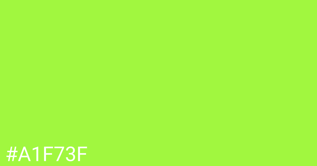 Hex color #a1f73f graphic