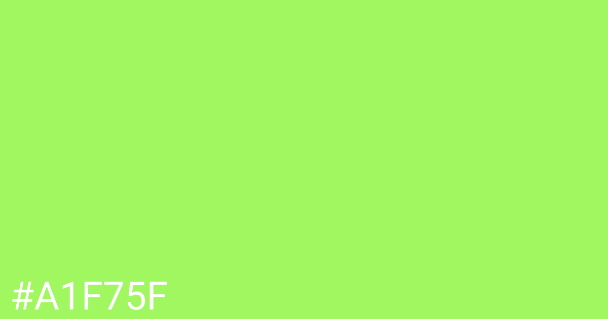 Hex color #a1f75f graphic