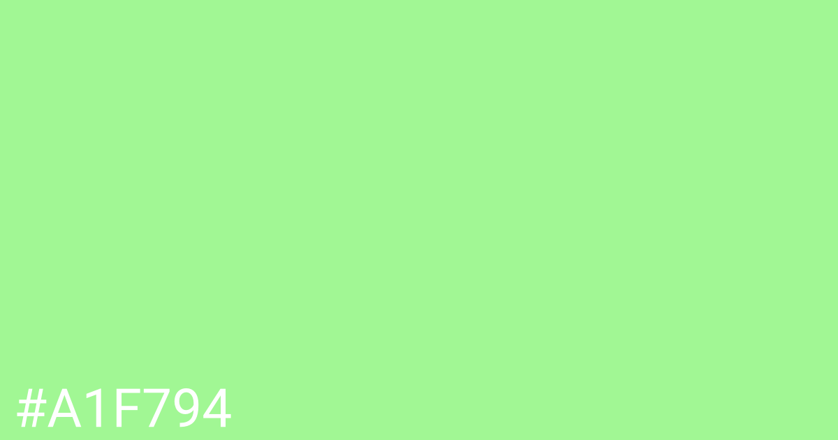 Hex color #a1f794 graphic