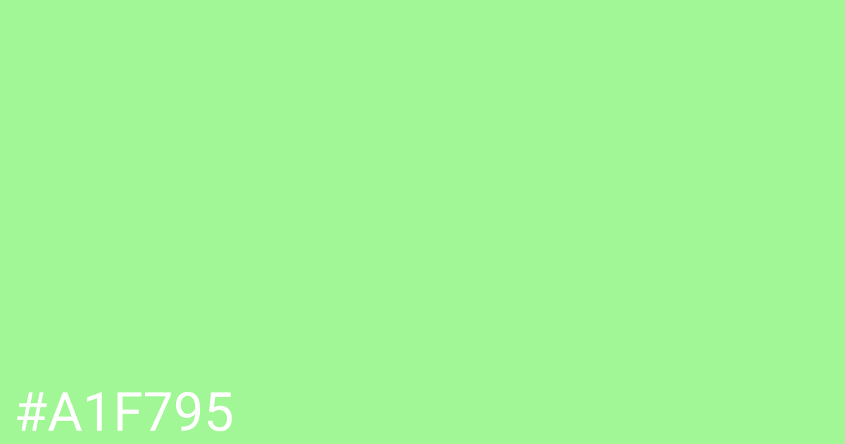 Hex color #a1f795 graphic