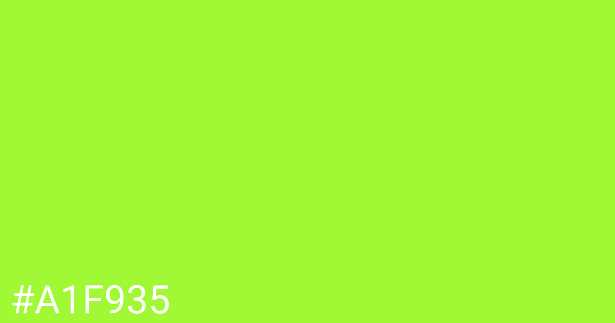 Hex color #a1f935 graphic