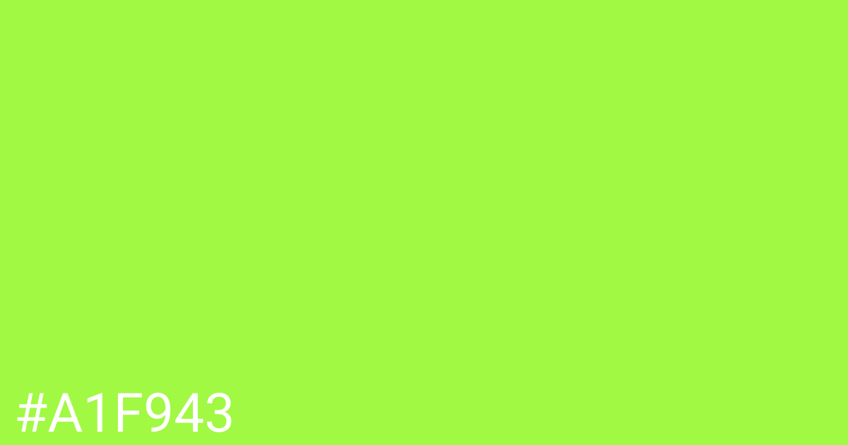 Hex color #a1f943 graphic