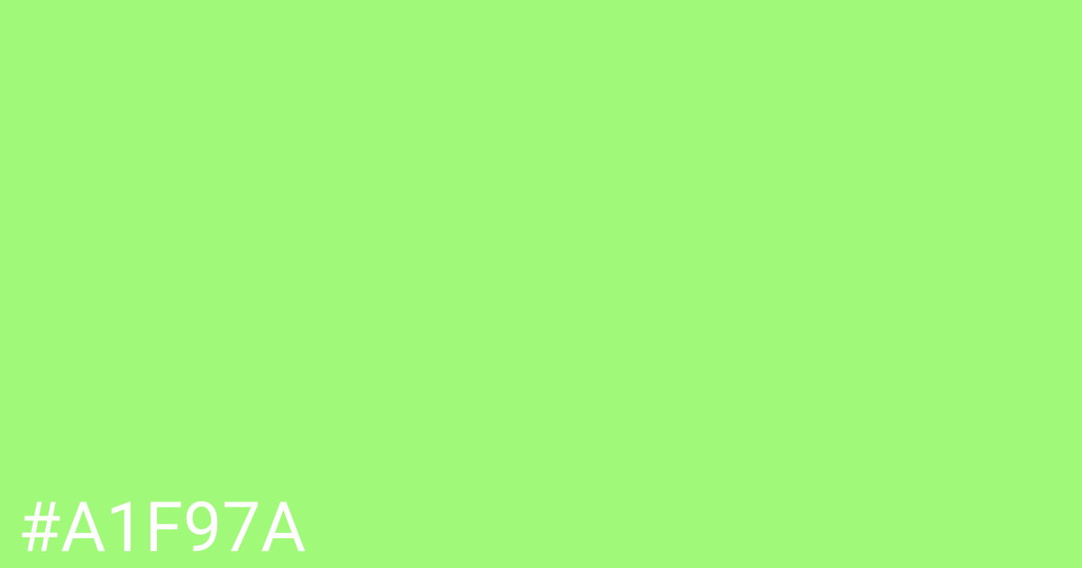 Hex color #a1f97a graphic