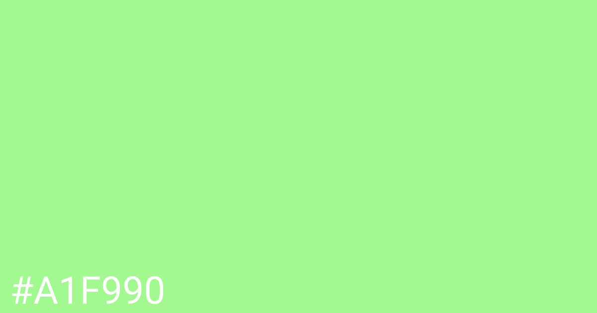 Hex color #a1f990 graphic