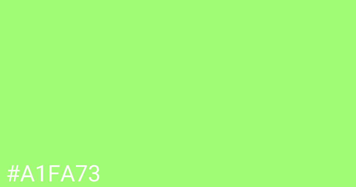 Hex color #a1fa73 graphic