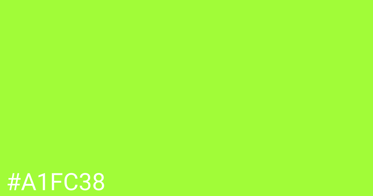 Hex color #a1fc38 graphic