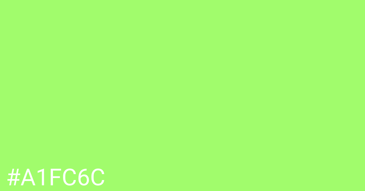 Hex color #a1fc6c graphic