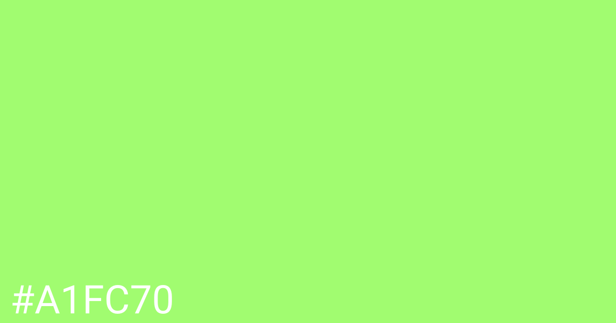 Hex color #a1fc70 graphic