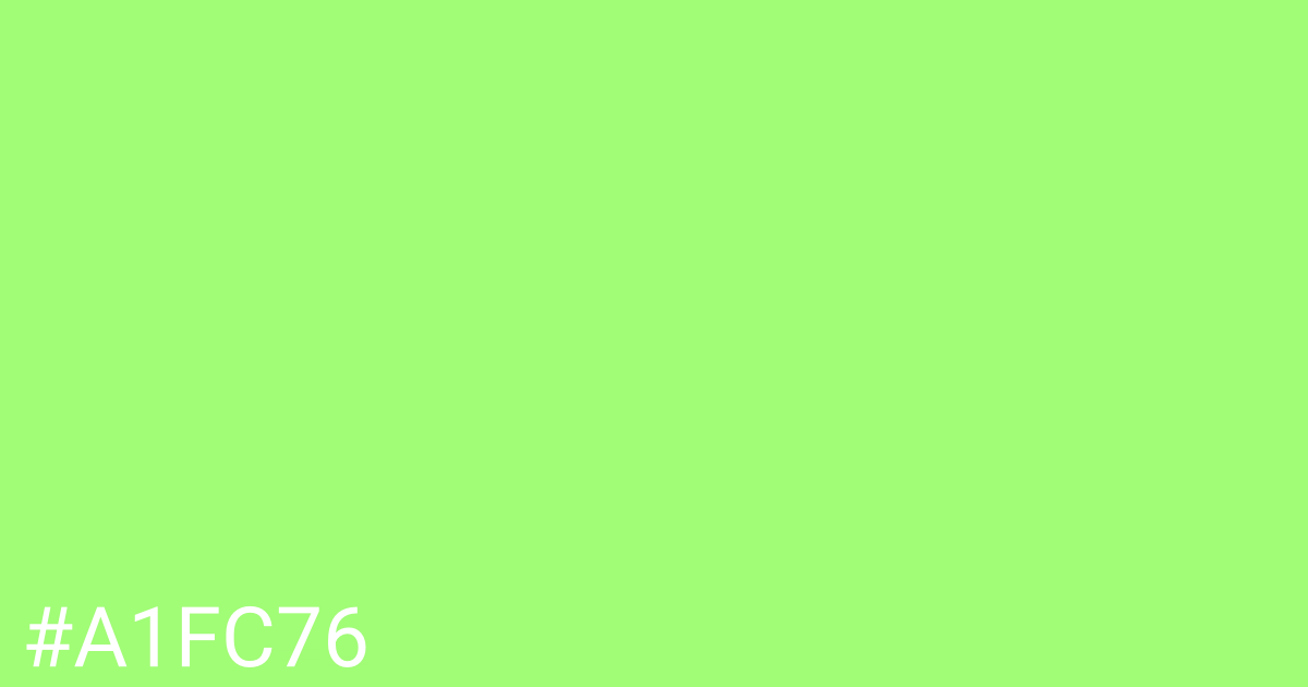 Hex color #a1fc76 graphic