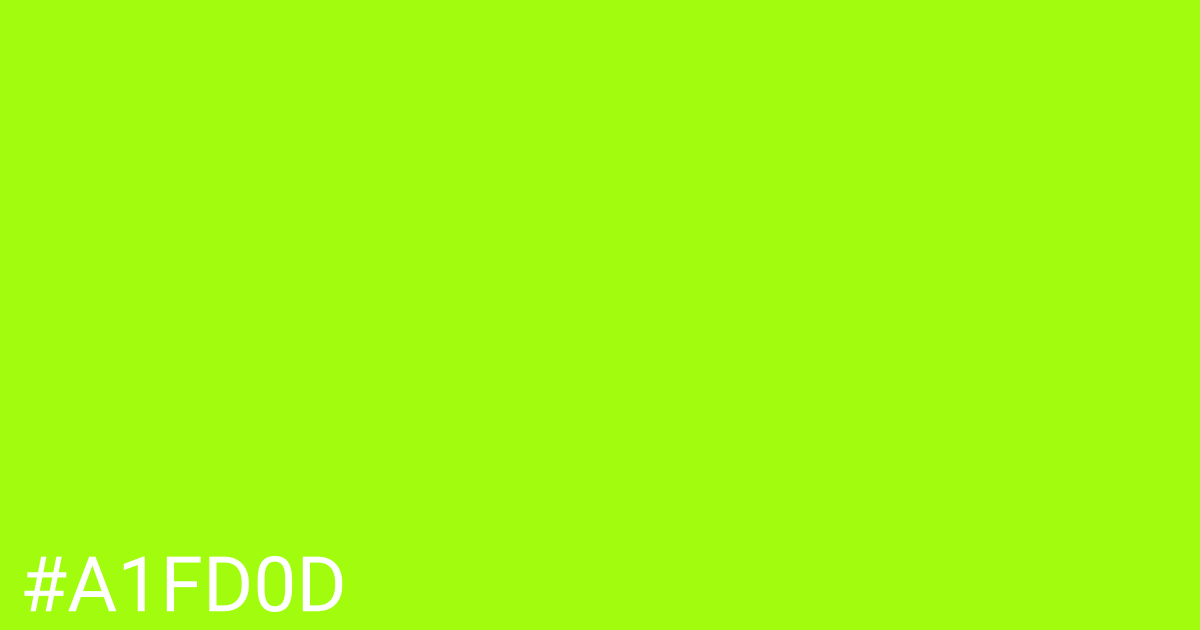 Hex color #a1fd0d graphic