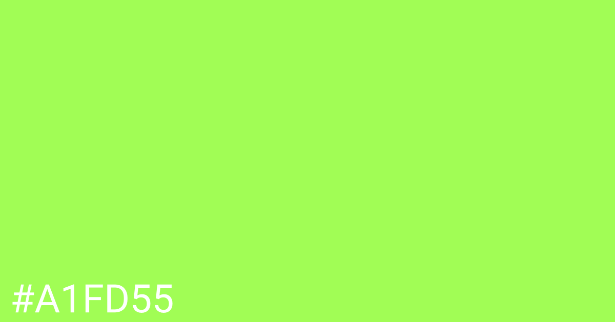 Hex color #a1fd55 graphic