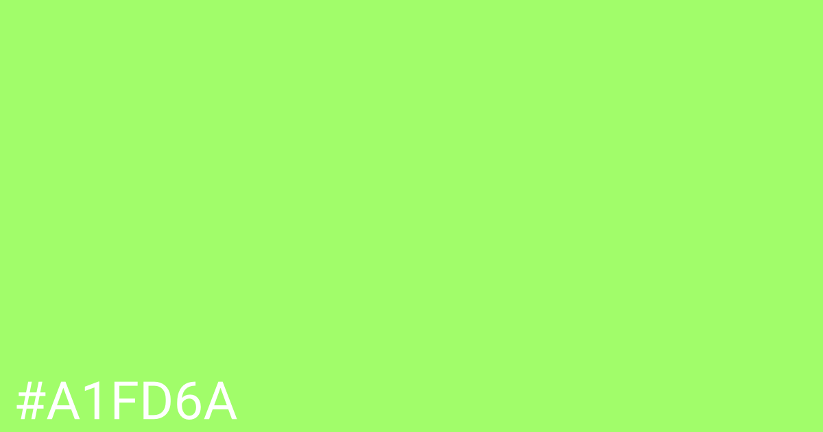 Hex color #a1fd6a graphic