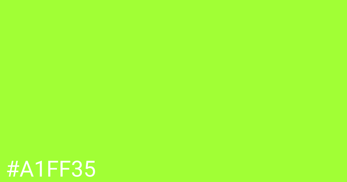 Hex color #a1ff35 graphic
