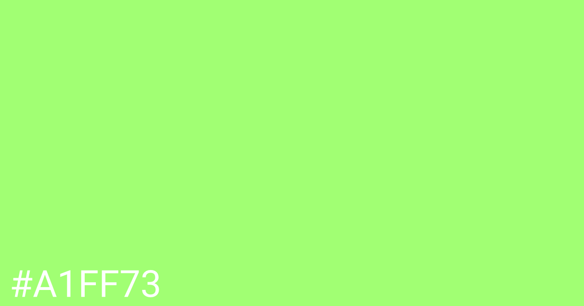 Hex color #a1ff73 graphic