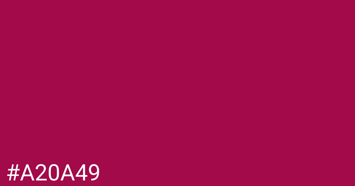 Hex color #a20a49 graphic