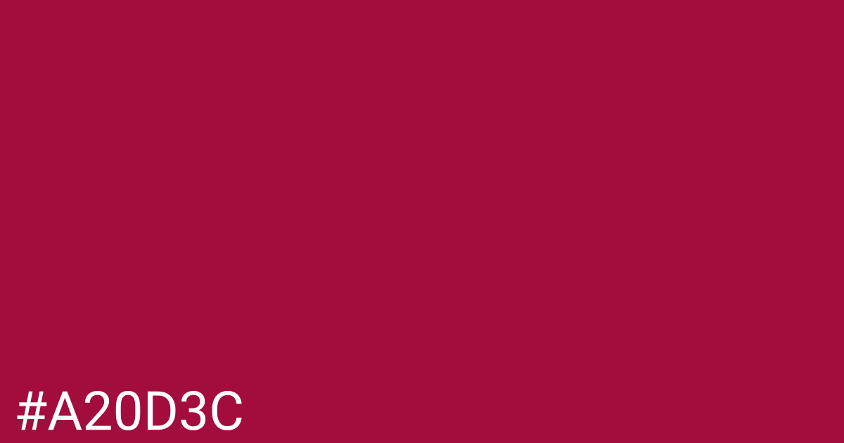 Hex color #a20d3c graphic