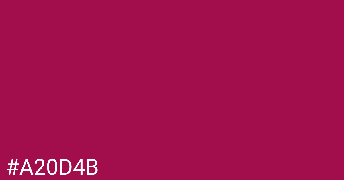 Hex color #a20d4b graphic