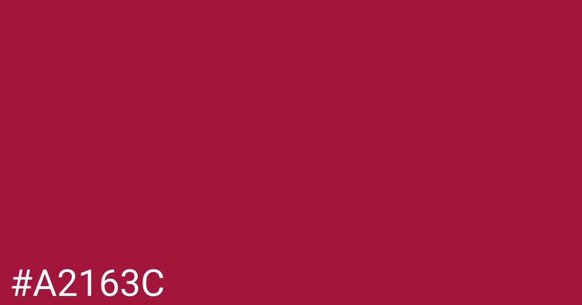 Hex color #a2163c graphic