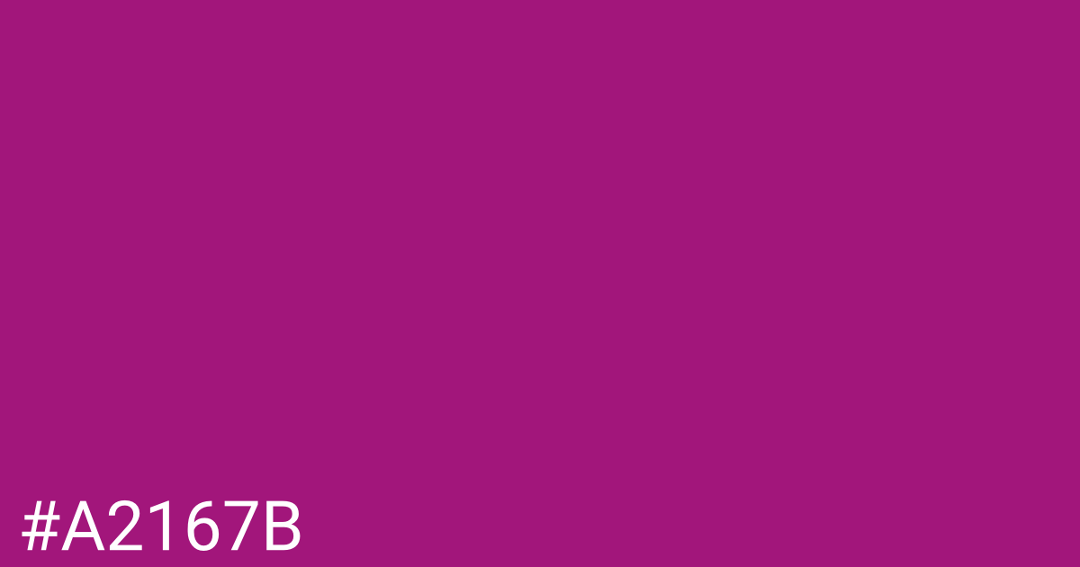 Hex color #a2167b graphic