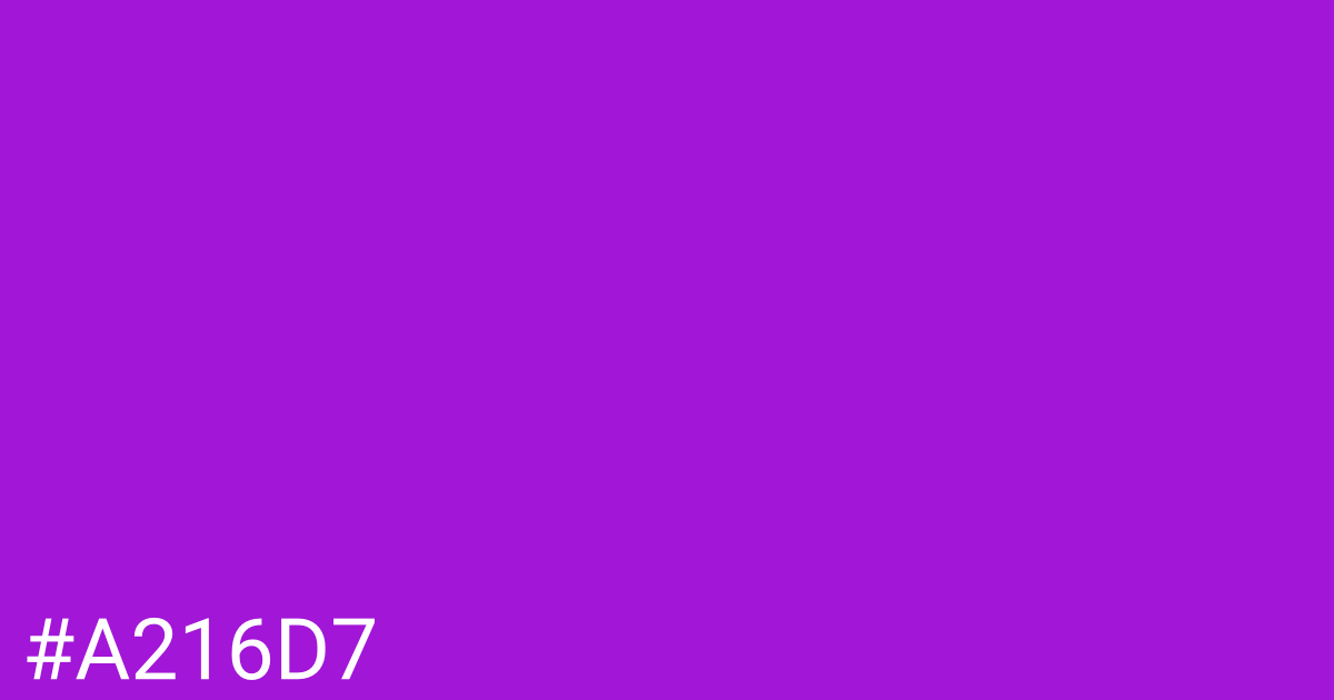Hex color #a216d7 graphic