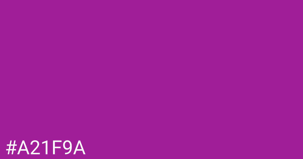 Hex color #a21f9a graphic
