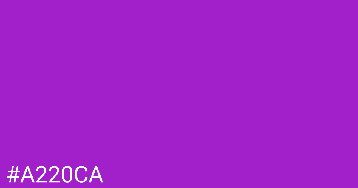 Hex color #a220ca graphic