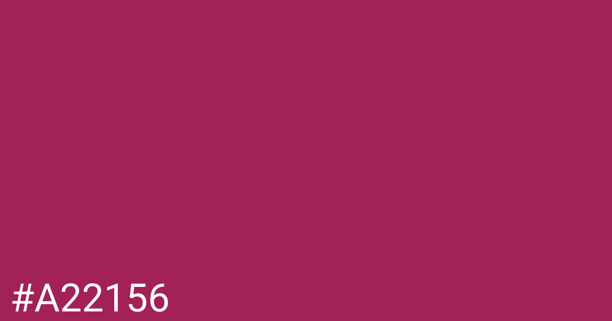 Hex color #a22156 graphic