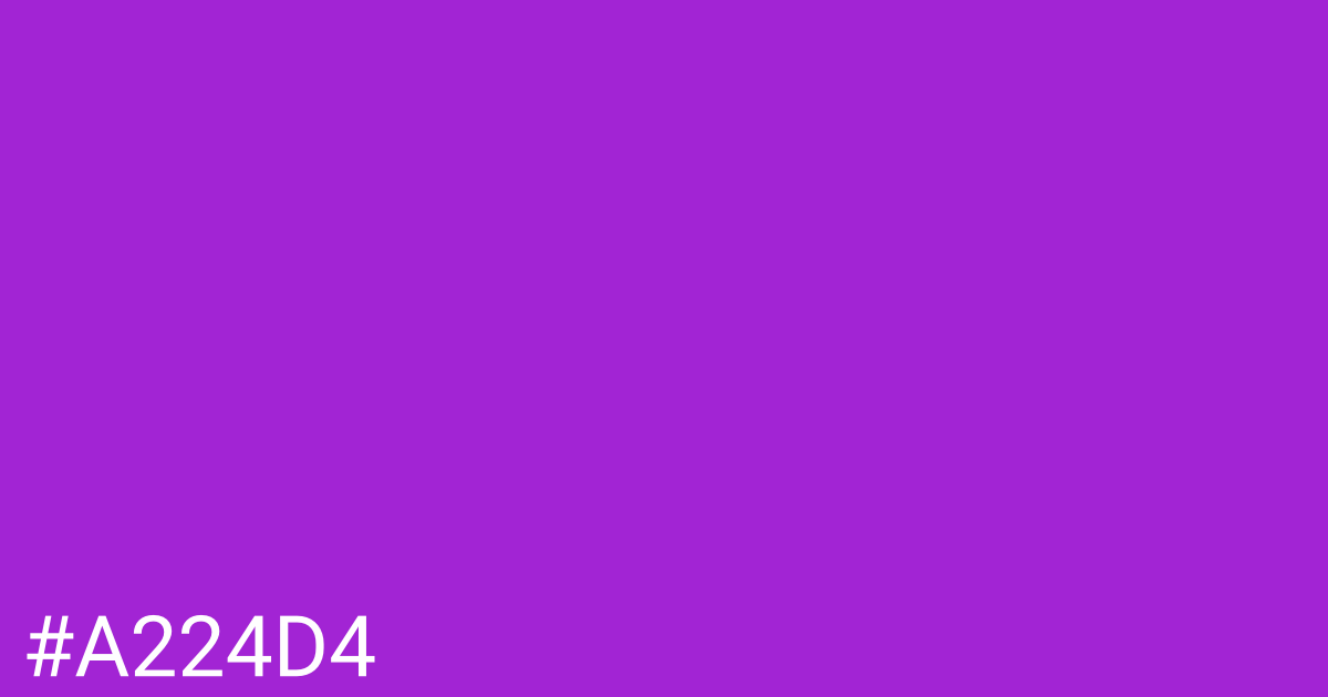 Hex color #a224d4 graphic