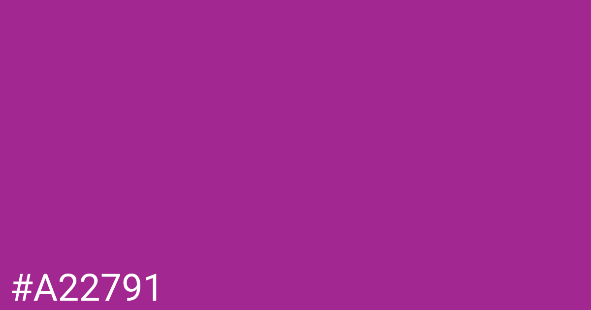 Hex color #a22791 graphic