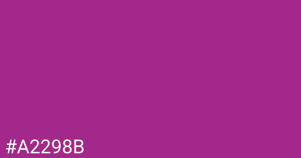 Hex color #a2298b graphic