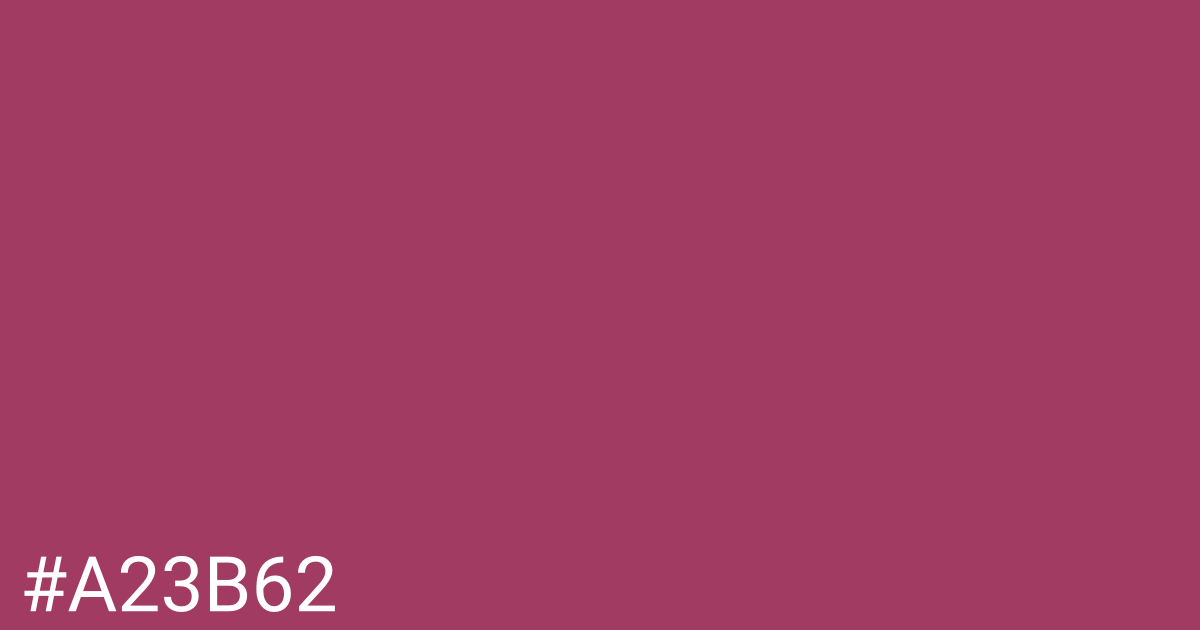 Hex color #a23b62 graphic