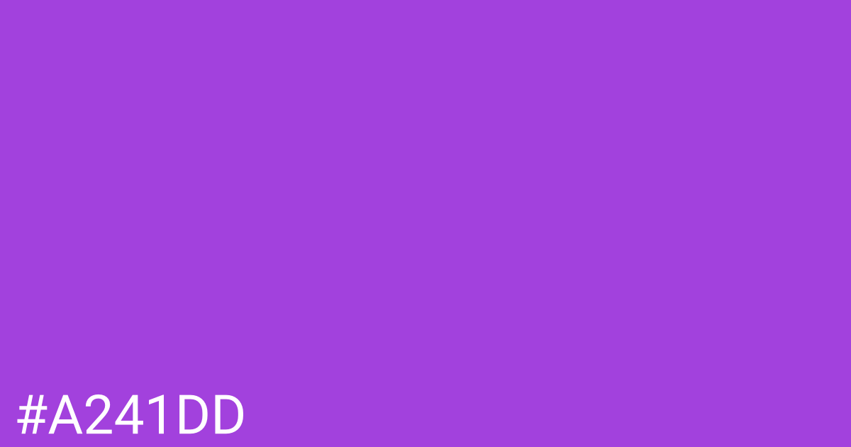 Hex color #a241dd graphic
