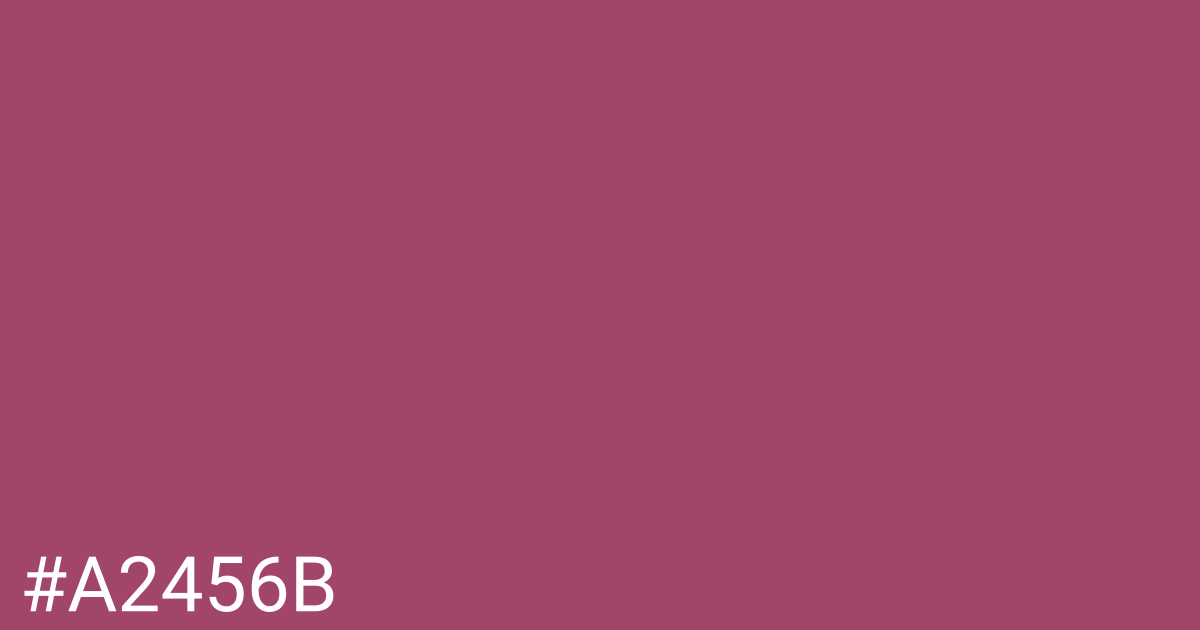 Hex color #a2456b graphic