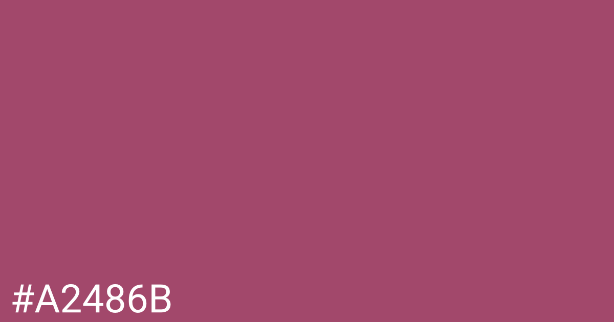 Hex color #a2486b graphic