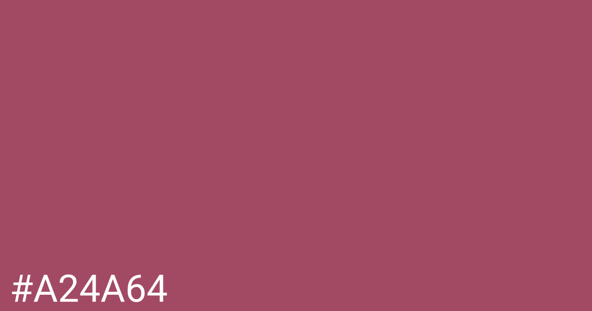 Hex color #a24a64 graphic