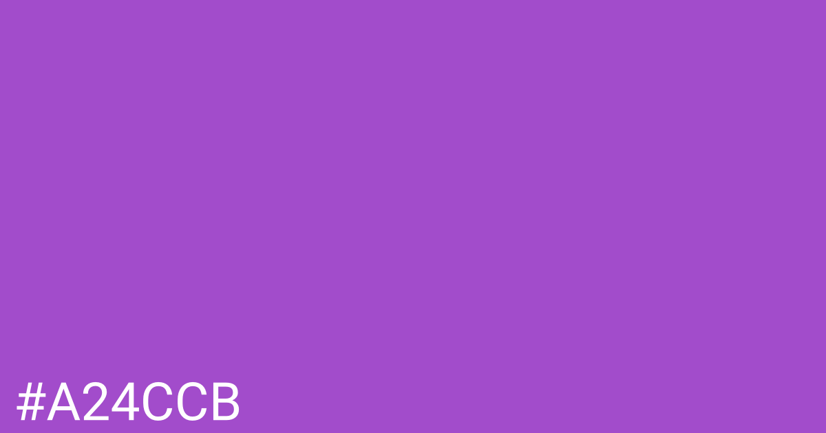 Hex color #a24ccb graphic