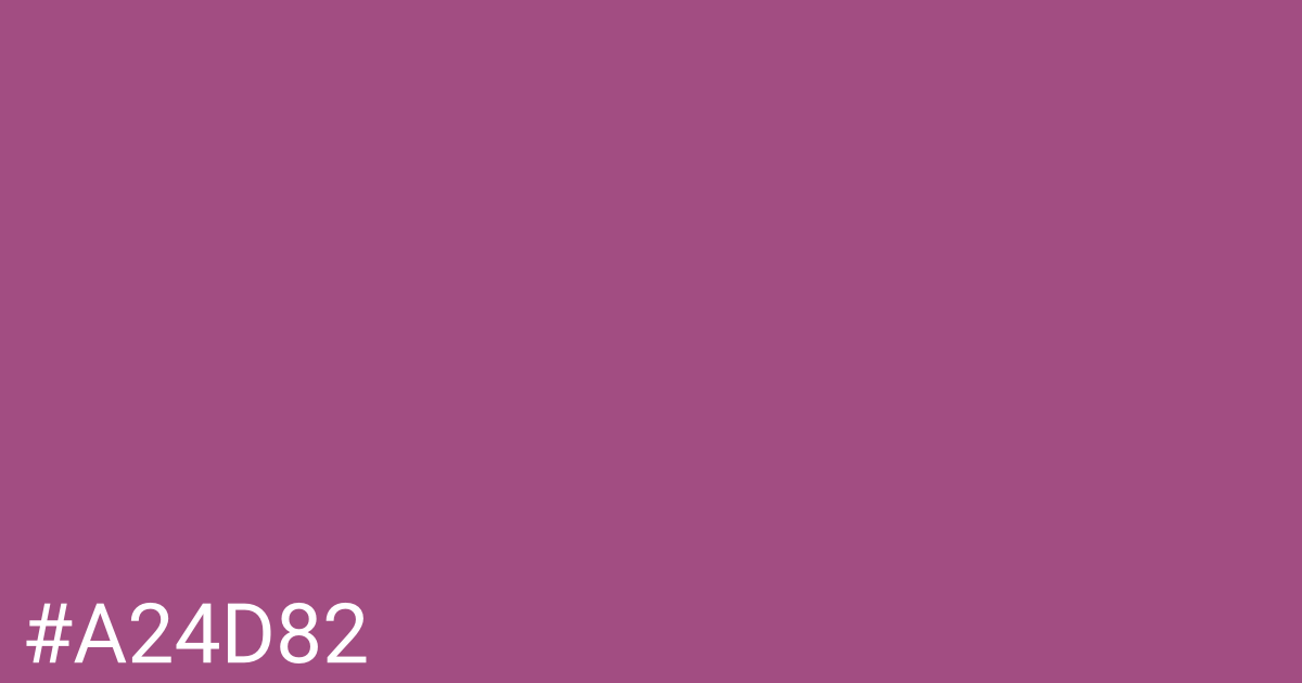 Hex color #a24d82 graphic