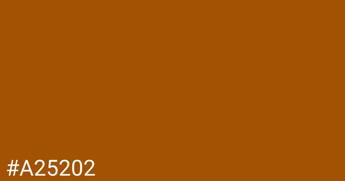 Hex color #a25202 graphic