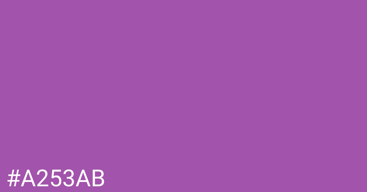 Hex color #a253ab graphic
