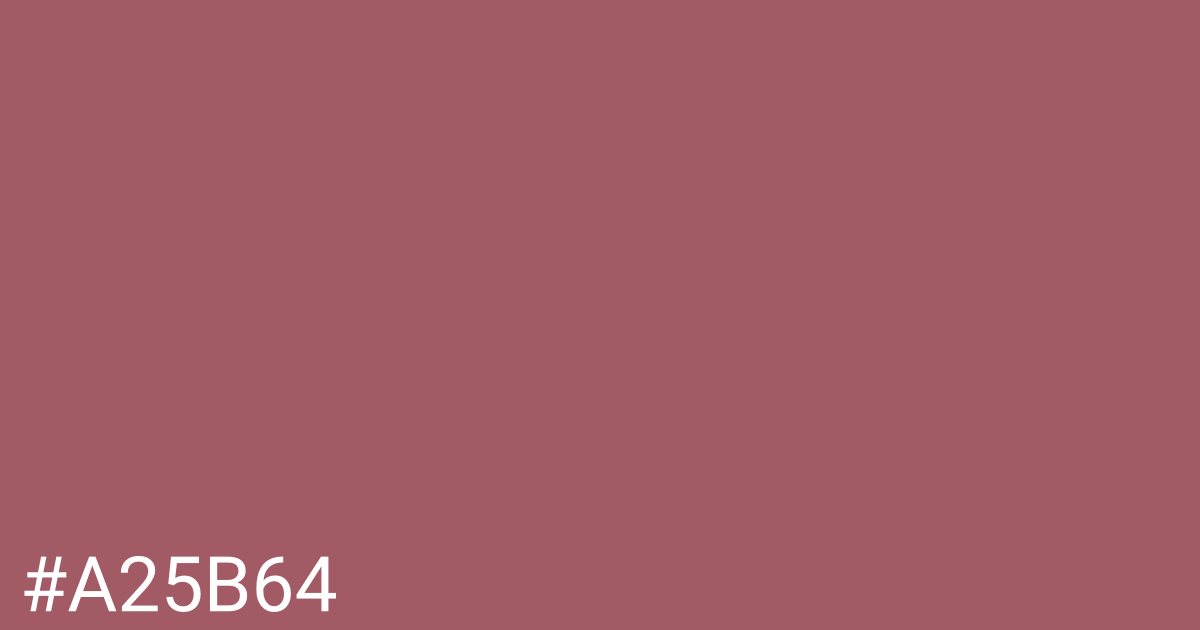 Hex color #a25b64 graphic