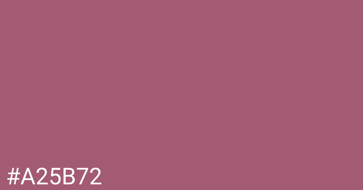 Hex color #a25b72 graphic