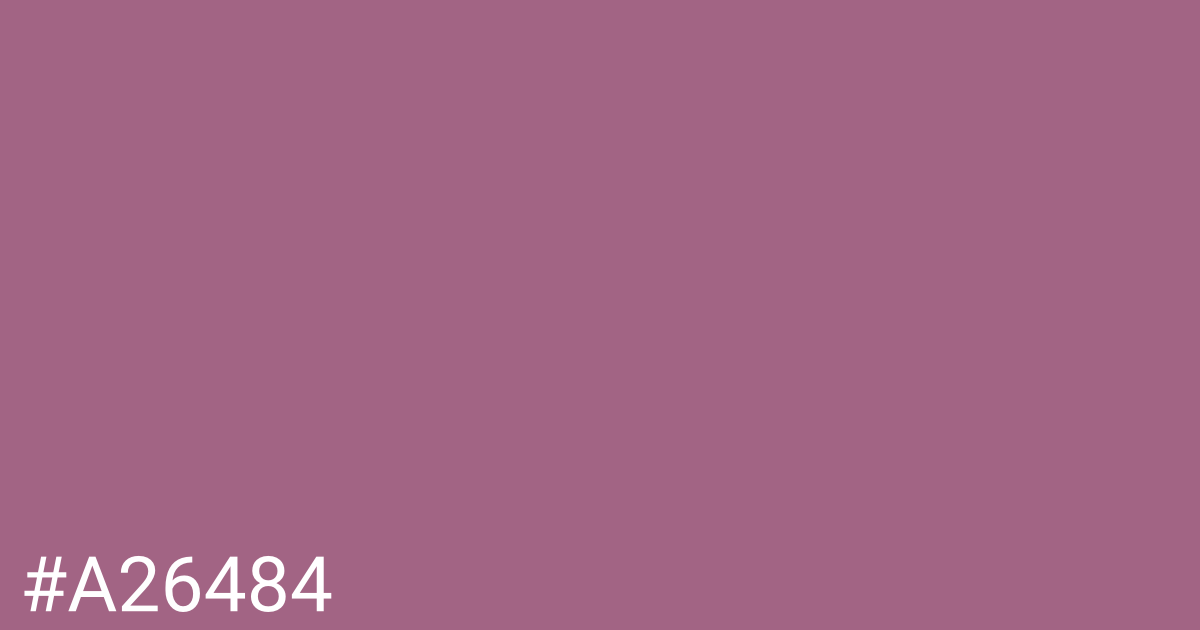 Hex color #a26484 graphic