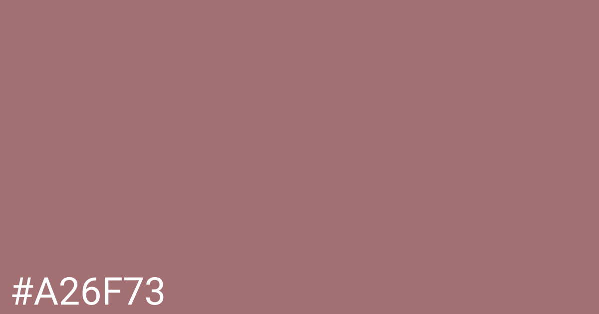 Hex color #a26f73 graphic