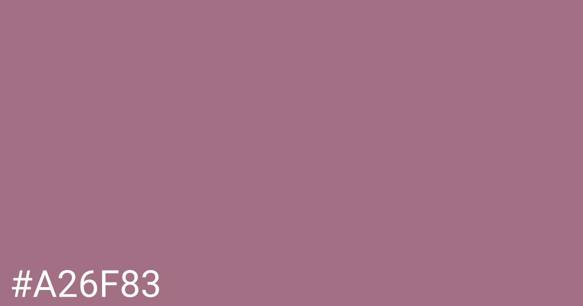 Hex color #a26f83 graphic